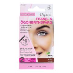 Vippe og brynsfarge brun.