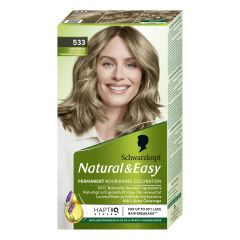 Schwarzkopf Natural & Easy hårfarge 533 intense ash blonde