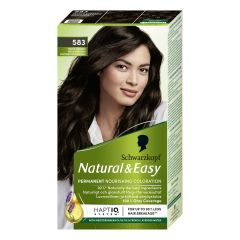 Schwarzkopf Natural & Easy hårfarge 583 icy dark brown