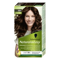 Schwarzkopf Natural & Easy hårfarge 584 chocolat au cafe