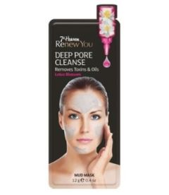 MJ 7th Heaven Renew You Deep Pore Cleanse Mud Mask lotus blossom