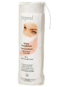 Depend bomullspads original