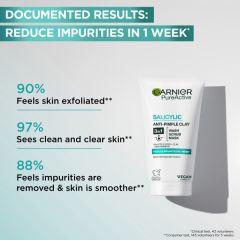 PureActive Salicylic 3in1 Anti-Pimple Clay Cleanser 3 in 1