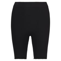 Shorts ribbestrikket seamless sort.