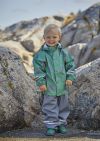 Kids World regnjakke med pinnsvinmotiv og hette. 5000mm vannsøyle grønn