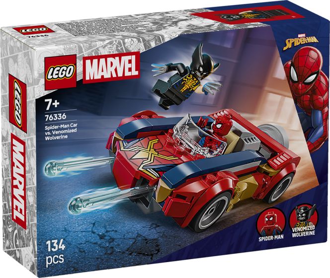 Spider-Man i bil mot venomifisert Wolverine Spider-Man i bil mot venomifisert Wolverine