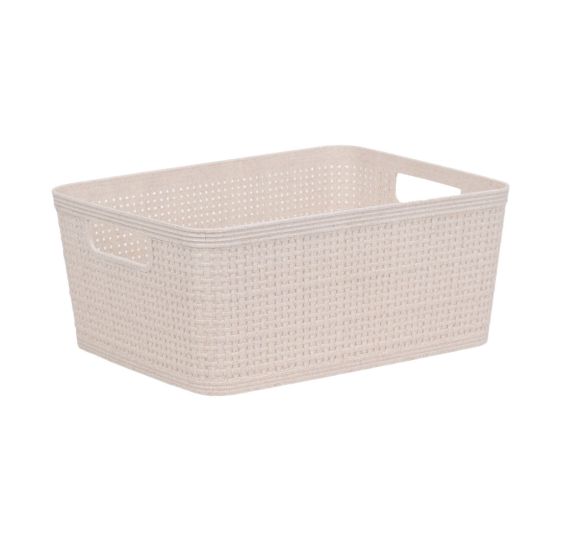 Plaskurv 2pk t 24,5x19cm Eline Krem