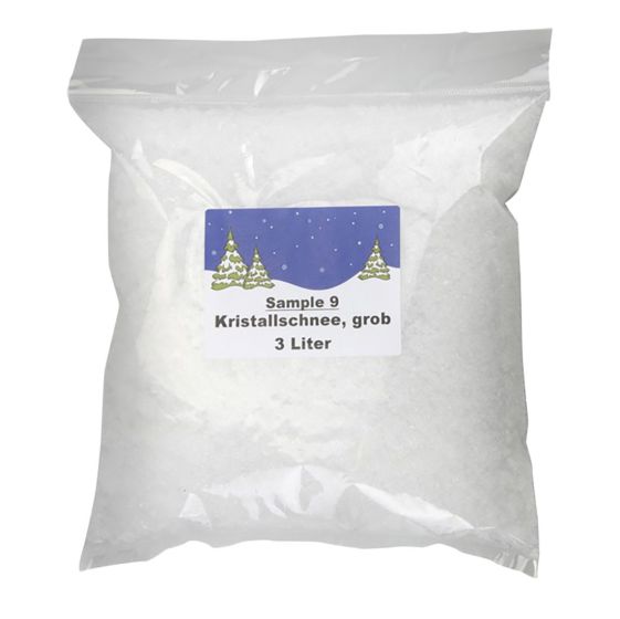 Snøkrystaller 3 liter hvit Original