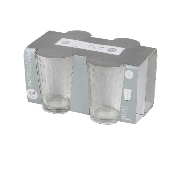 Glass 4pk Amsterdam Blank