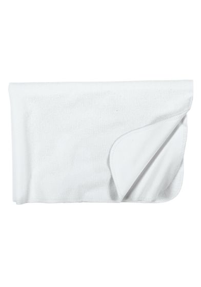 Stellepledd med plastbakside 70x100cm hvit
