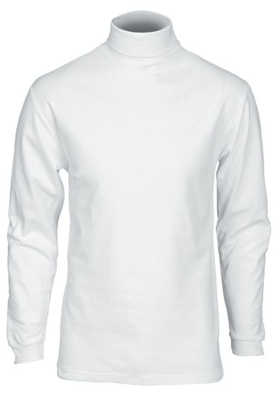 Basic pologenser i 100% bomull med ribb. hvit