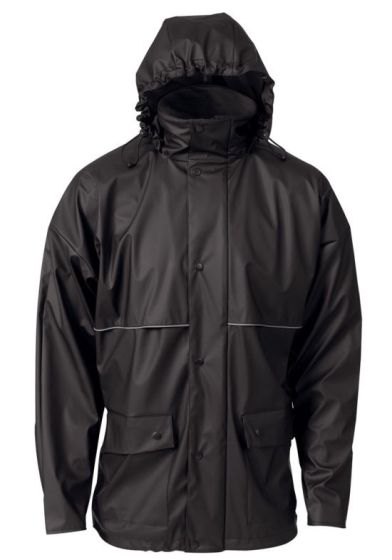 North Adventure regnjakke 100% vanntett sort