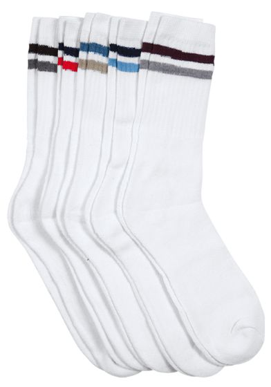 Run Wilson 5pk tennissokk hvit