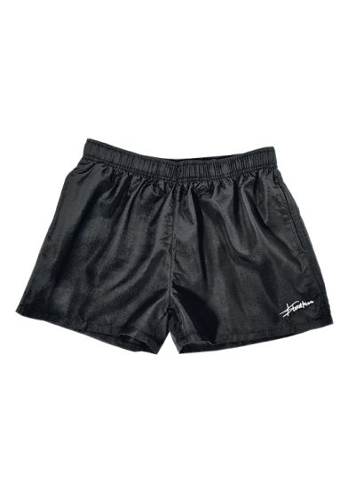 Islandhaze badeshorts med elastisk linning sort