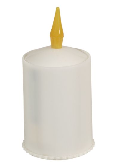 Gravlys led med batteri hvit