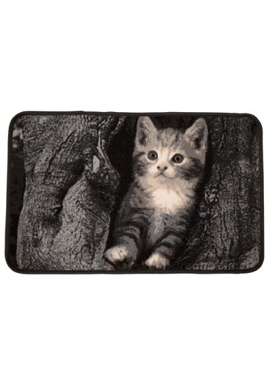 Hverdag dørmatte 50x80cm med gummiert bakside katt