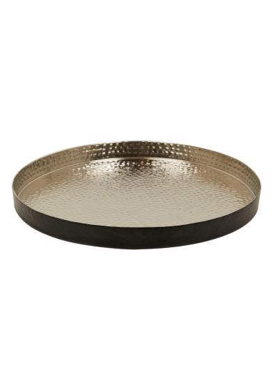 Lysfat hamret dia 35cm sort/sølv
