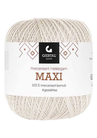 Gjestal Garn Heklegarn Maxi garnnøste 100-natur