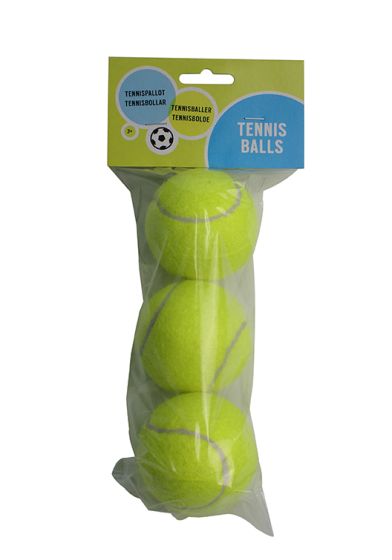 Tennisballer 3pk gul