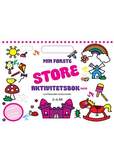 Min første store aktivitetsbok - rosa original