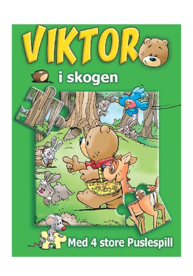 Viktor - i skogen 4 puslespill standard