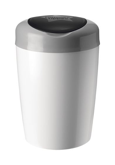 Tommee Tippee Sangenic Simplee bleie-/avfallsbøtte hvit/grå