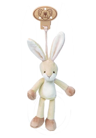 Teddykompaniet clip kanin 16 cm beige