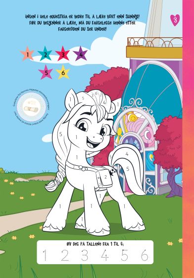 Gøy å lære 123 My Little Pony med klistremerker Original