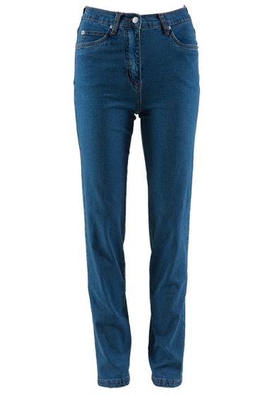 Fair Lady High waist jeans med rette ben blå