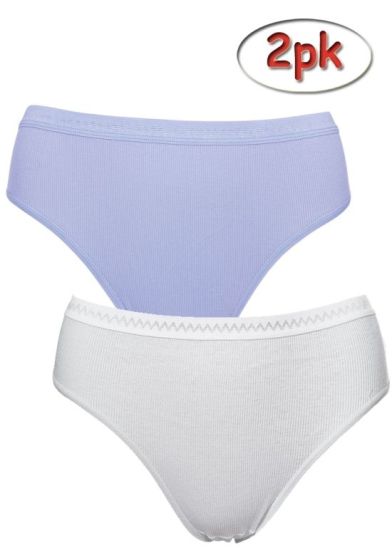 Ann truser 2pk hvit og lilla