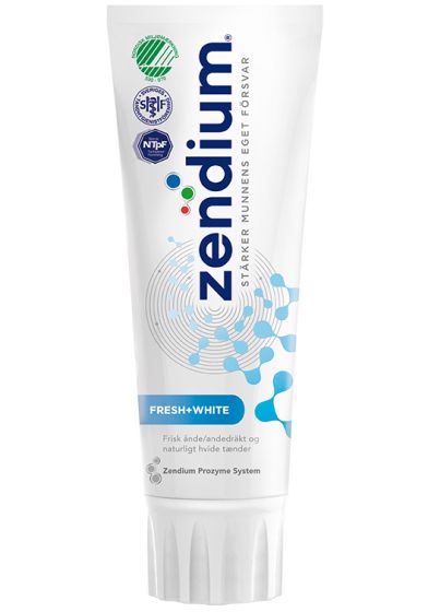Zendium Fresh og White Tannkrem fresh+white
