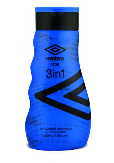 Umbro Ice 3in1 Body Wash, Shampoo & Conditioner ice