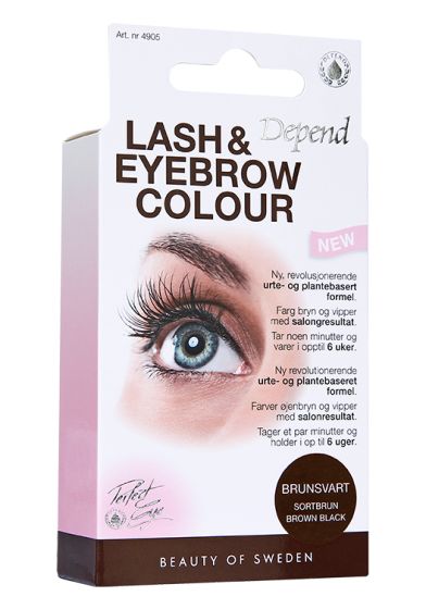 Lash and eyebrow colour Brun/Svart