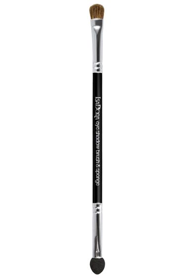 IsaDora Double Ended Eye Shadow Applicator Brush og Sponge sort