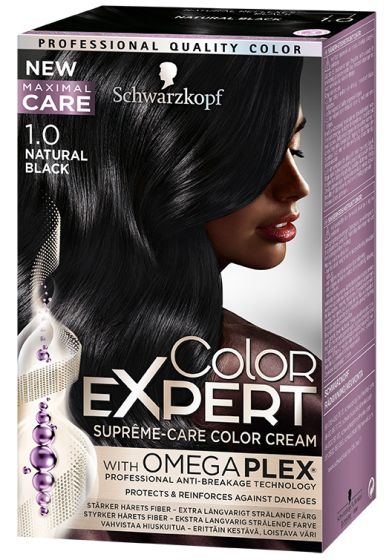 Schwarzkopf Color Expert permanent hårfarge 1.0 natural black