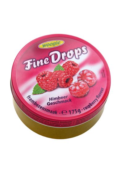 Woogie Fine Drops med Bringebærsmak bringebær