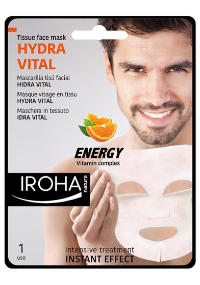IROHA TISSUE MASK MAN VIT C HYDRA VITAL vitamin c
