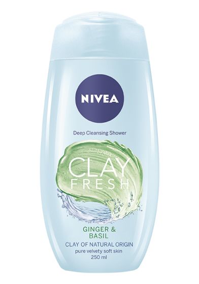 Nivea Shower Clay Fresh Ginger & Basil 250ml ginger & basil