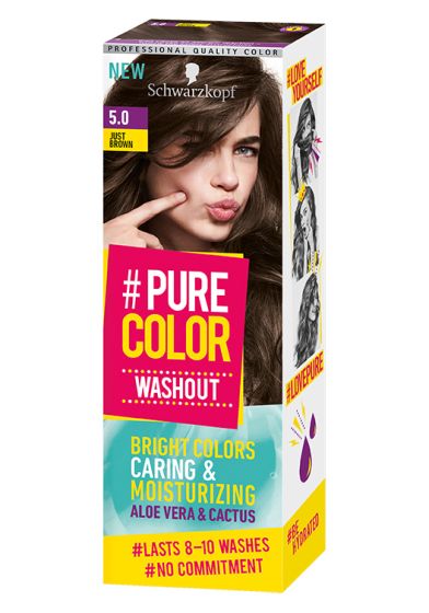 Schwarzkopf Pure Color washout hårfarge pure color washout 5.0 just brown