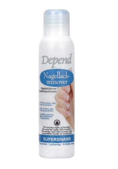 Depend Oil Free Polish Remover Blå blå