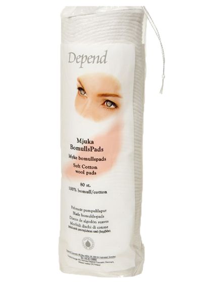 Depend bomullspads original