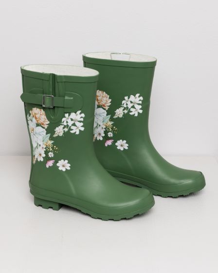 Støvel Fleur de Soie Grønn