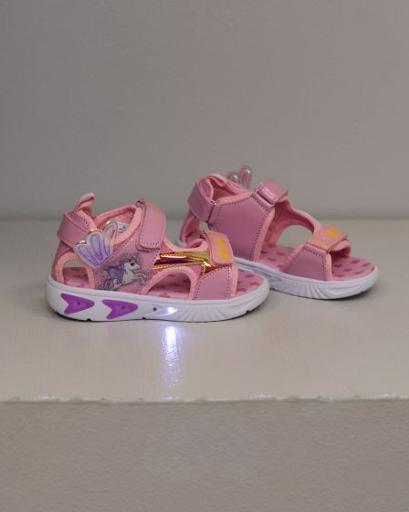 Sandal med lys Unicornie Rosa