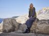 Lightweight vest med hette Oliven
