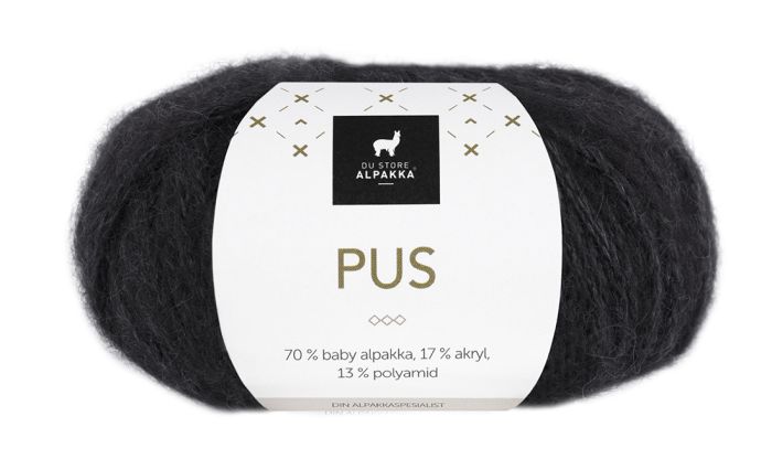 Pus garn 4017 Svart