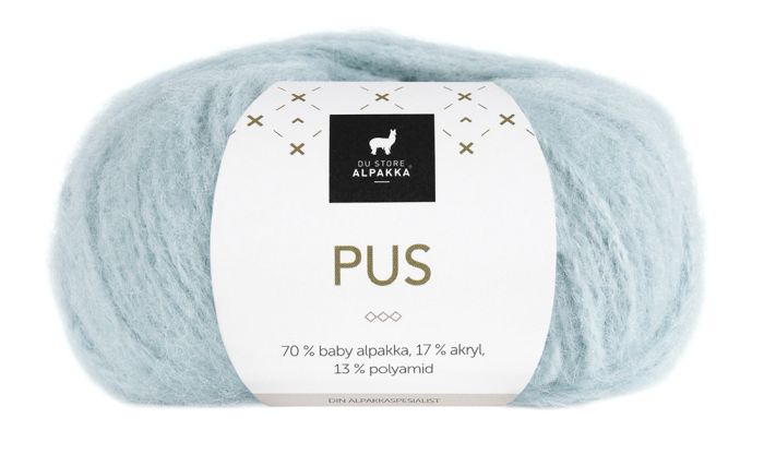 Pus garn 4019 Lys blå