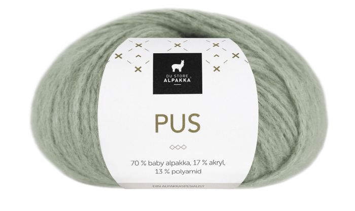 Pus garn 4040 Støvet Jadegrønn