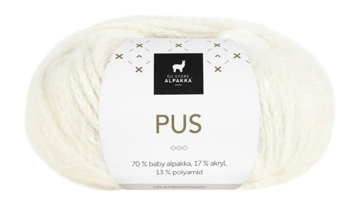 Pus garn 4031 Hvit