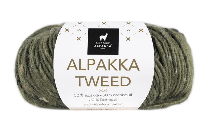 Alpakka Tweed 110 Oliven