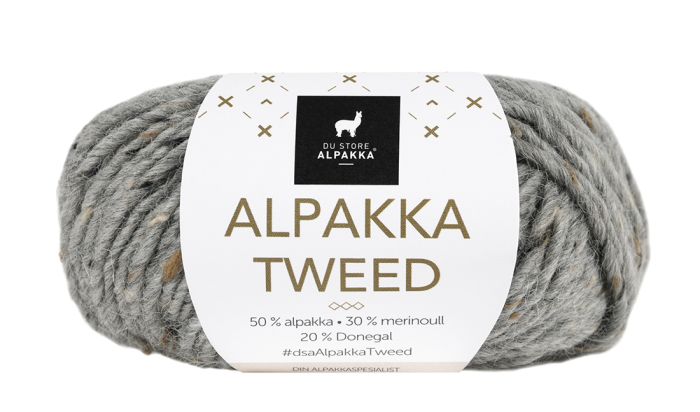 Alpakka Tweed 101 Grå